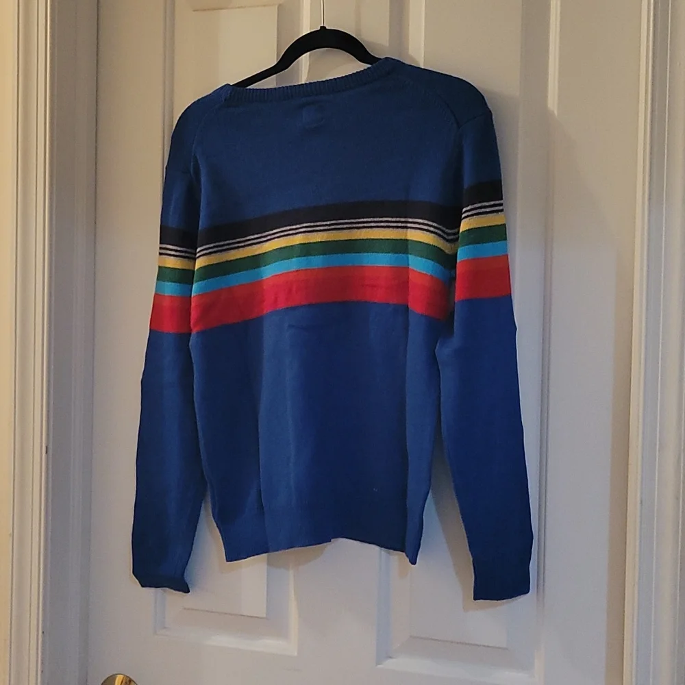 Gap royal blue striped sweater XXL/14